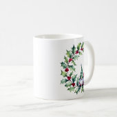 クリスマス格言オンホリーベリートゥウィグマグ コーヒーマグカップ (正面右)