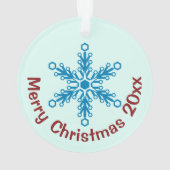 クリスマス格言カスタムカラー オーナメント (裏面)