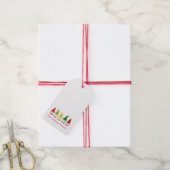 クリスマス格言カスタムファミリーラベルレッドグリーンギフト ギフトタグ (より糸付き)