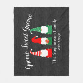 クリスマス格言カワイホリデーカスタムパーソナライズされた フリースブランケット (正面)