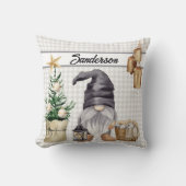 クリスマス格言カントリーファームハウスバッファロープレイド クッション (正面)