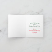 クリスマス格言カード – ハッピー格言年 シーズンカード (内部)