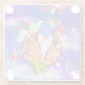 クリスマス格言ガラスコースター ガラスコースター (裏面)