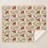 クリスマス格言ギフトパターン シェルパブランケット (正面(横))