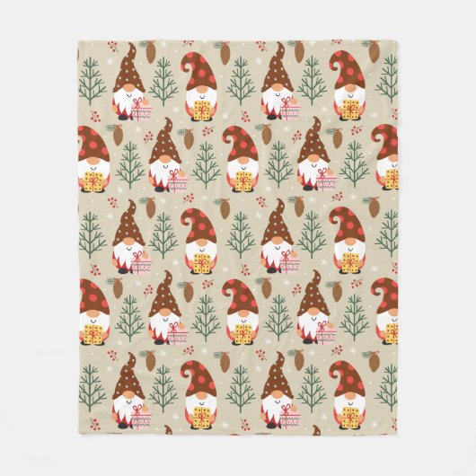 クリスマス格言ギフトパターン フリースブランケット (正面)
