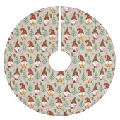 クリスマス格言ギフトパターン ブラッシュドポリエステルツリースカート (正面)