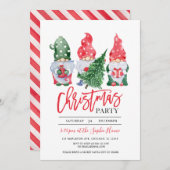 クリスマス格言クリスマスパーティー 招待状 (正面/裏面)