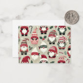 クリスマス格言コーディネート「のぞき見なし」ギフトラベル ノートカード (正面/裏面インサイチュ)