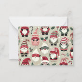 クリスマス格言コーディネート「のぞき見なし」ギフトラベル ノートカード (正面)