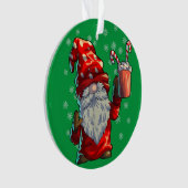 クリスマス格言シャツメンズメンズバッファロープレイドレッド オーナメント (正面)