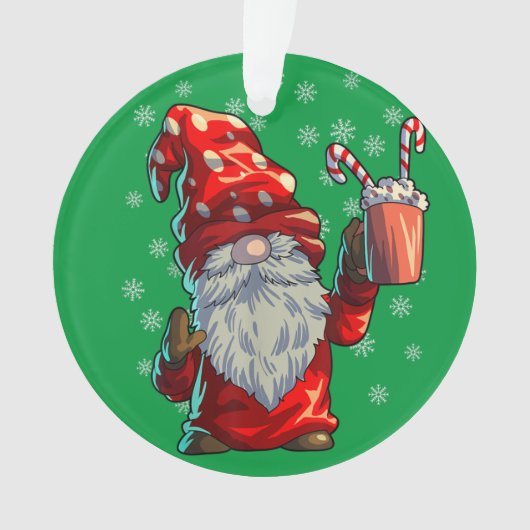 クリスマス格言シャツメンズメンズバッファロープレイドレッド オーナメント (正面)