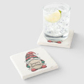 クリスマス格言シーズンのご挨拶 ストーンコースター (横)