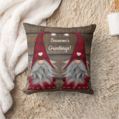 クリスマス格言シーズンズグリーティング素朴ウッド クッション (ブランケット)