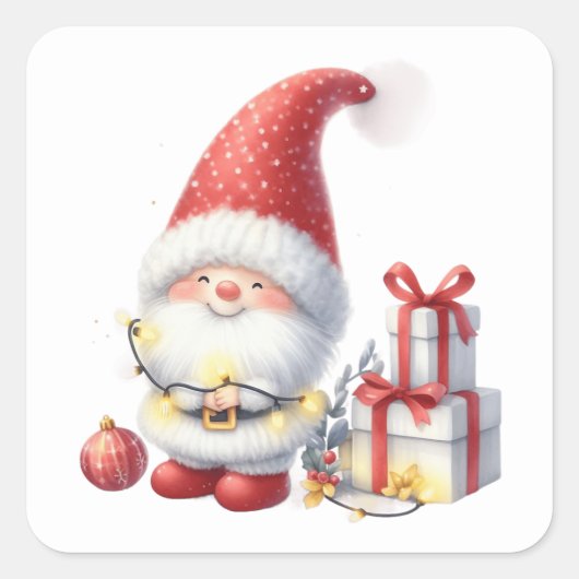 クリスマス格言シール スクエアシール (正面)