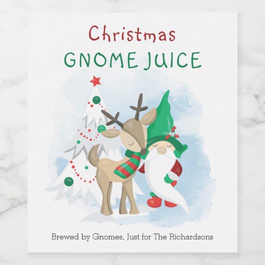 クリスマス格言ジュースの格言によって醸造… ワインラベル (シングルラベル)