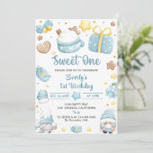 クリスマス格言スウィートワン誕生日パーティー 招待状 (スタンド正面)