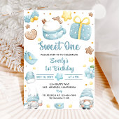 クリスマス格言スウィートワン誕生日パーティー 招待状