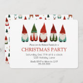 クリスマス格言ズホリデーパーティ 招待状 (正面/裏面)