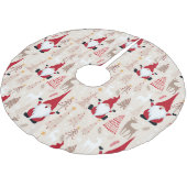 クリスマス格言ツリースカート ブラッシュドポリエステルツリースカート (アングル)