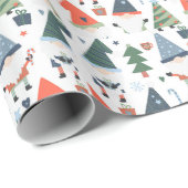 クリスマス格言ツリーズキャンディカネスホリデイ ラッピングペーパー (ロールコーナー)