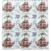 クリスマス格言デザインシャワーカーテン シャワーカーテン (正面)