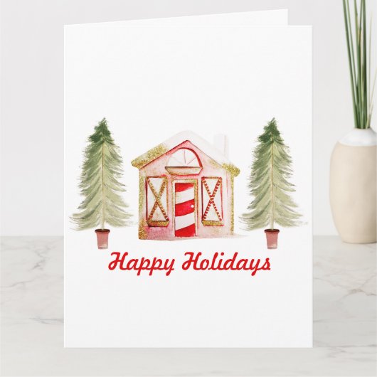 クリスマス格言デザイン カード (正面)