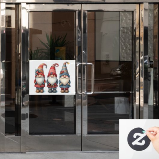 クリスマス格言トリオウィンドウ ウィンドウサイン (オフィスドア)