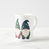 "クリスマス格言トリオ – フェスティバル休日 ボーンチャイナマグカップ (正面右)