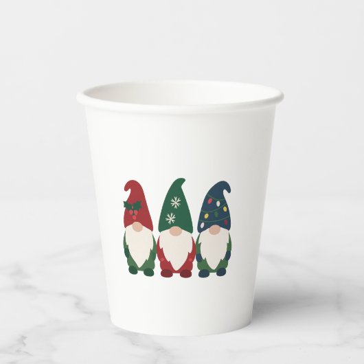 "クリスマス格言トリオ – フェスティバル休日 紙コップ (正面)