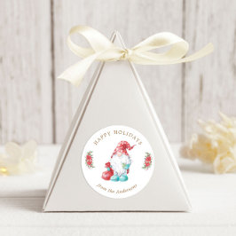 クリスマス格言ハッピーホリデイズ ラウンドシール