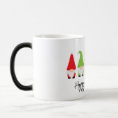 クリスマス格言ハッピーホリデーカラフルおもしろい モーフィングマグカップ (左)