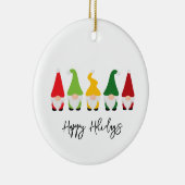 クリスマス格言ハッピーホリデーズイヤーおもしろい セラミックオーナメント (右)