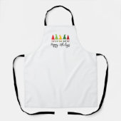 クリスマス格言ハッピーホリデーズフェスティバルファミリーおもしろい エプロン (正面)