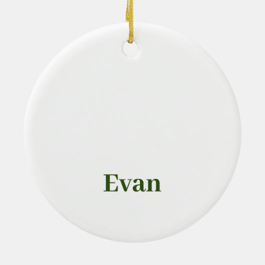 クリスマス格言パーソナライズされたセラミックオーナメント セラミックオーナメント (裏面)