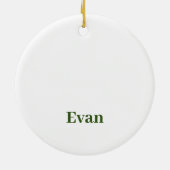 クリスマス格言パーソナライズされたセラミックオーナメント セラミックオーナメント (裏面)