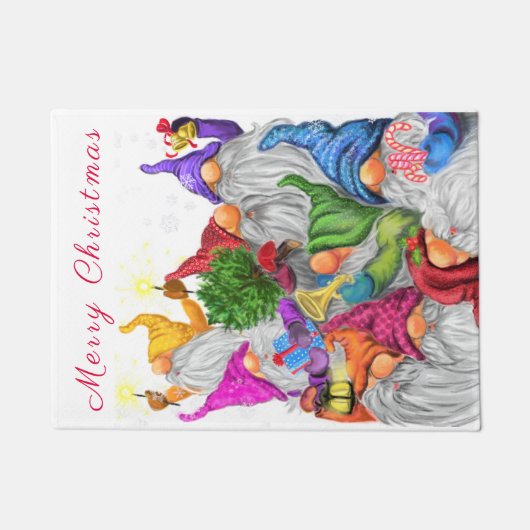 クリスマス格言パーティーおもしろい形式 ドアマット (正面)