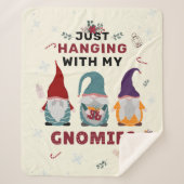 クリスマス格言ファミリーつるはグノーミーと一緒 シェルパブランケット (正面)