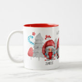 クリスマス格言ファミリーフレンズMug ツートーンマグカップ (左)