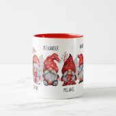 クリスマス格言ファミリーフレンズMug ツートーンマグカップ (中央)