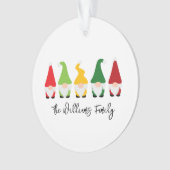 クリスマス格言ファミリー名フェスティバルおもしろい休日 オーナメント (正面)