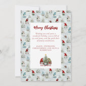 クリスマス格言ファミリー10フォトコラージュ シーズンカード (裏面)