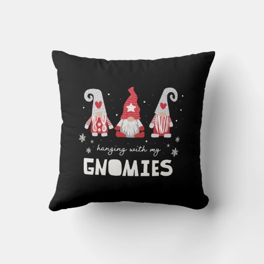 クリスマス格言フェスティバルプレイドノルディック  クッション (裏面)