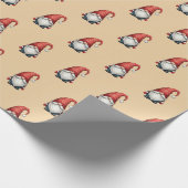 クリスマス格言フェスティバルホリデーギフトオンアプリコット ラッピングペーパー (角)