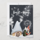 クリスマス格言フォトコラージホリデーカード シーズンカード (正面)