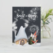 クリスマス格言フォトコラージホリデーカード シーズンカード (スタンド正面)