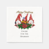 クリスマス格言フォーザホリデーズトレンディー スタンダードカクテルナプキン (正面)