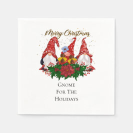 クリスマス格言フォーザホリデーズトレンディー スタンダードカクテルナプキン