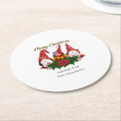 クリスマス格言フォーザホリデーズトレンディー ラウンドペーパーコースター (アングル)
