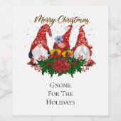 クリスマス格言フォーザホリデーズトレンディー ワインラベル (シングルラベル)