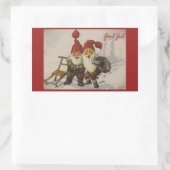 クリスマス格言フレンド 長方形シール (バッグ)